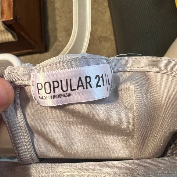 Silver strapless dress - Picture 5 of 5